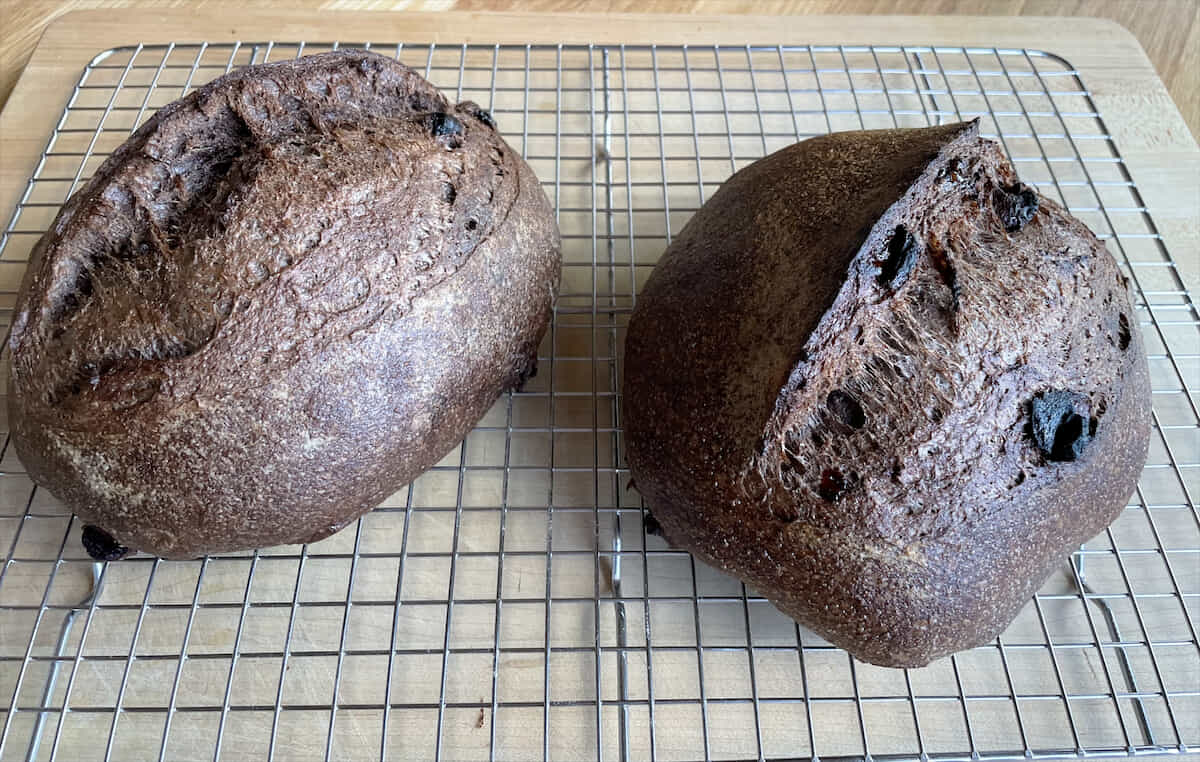 Dark chocolate cherry sourdough